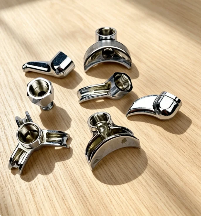 Italian Semi-Automatic Coffee Machine Handle Filter Holder 3/8 Copper Thread Single/Dual/Triple Straight Made in Italy