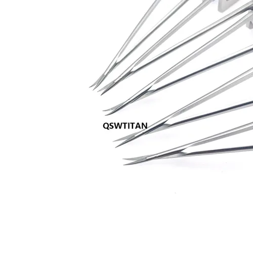 Imagen 2 del producto Micro tijeras de neurocirugía, instrumentos microquirúrgicos de acero inoxidable, microtijeras