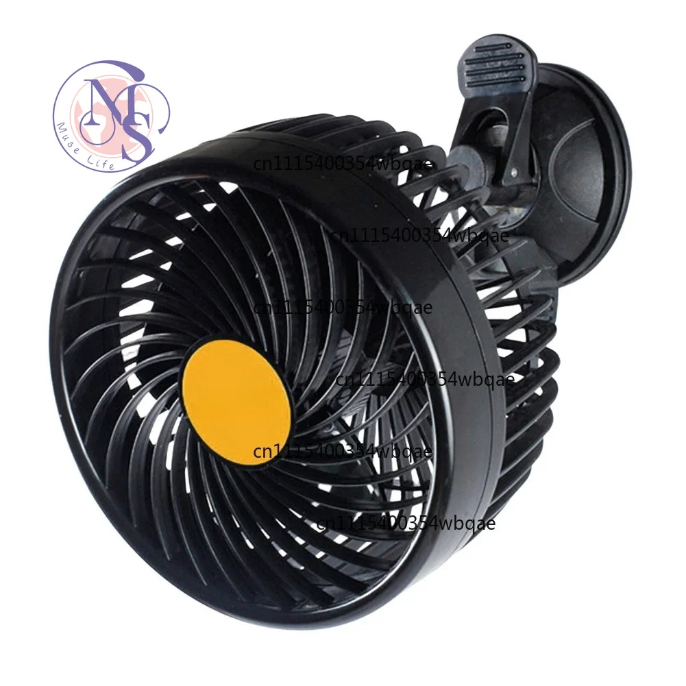 ZOCI-FOR-12V 24V Adjustable Single Head Mini Car Cooling Fan, Auto Truck Off-Road Air Circulator