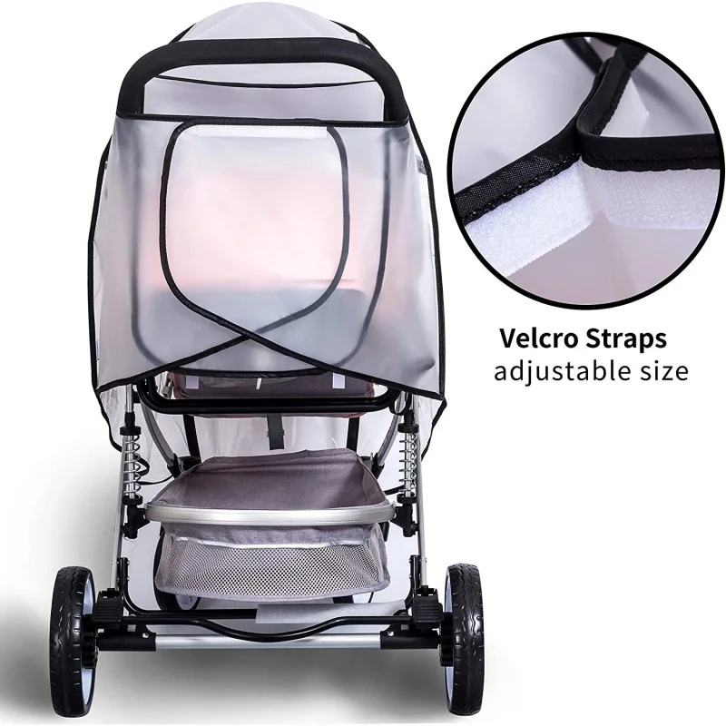 Baby Carriage Rain Cover Universal Stroller Rain Shield Stroller Rain Cover Rain Cover of Baby Carriages Weatherproof Baby Car H