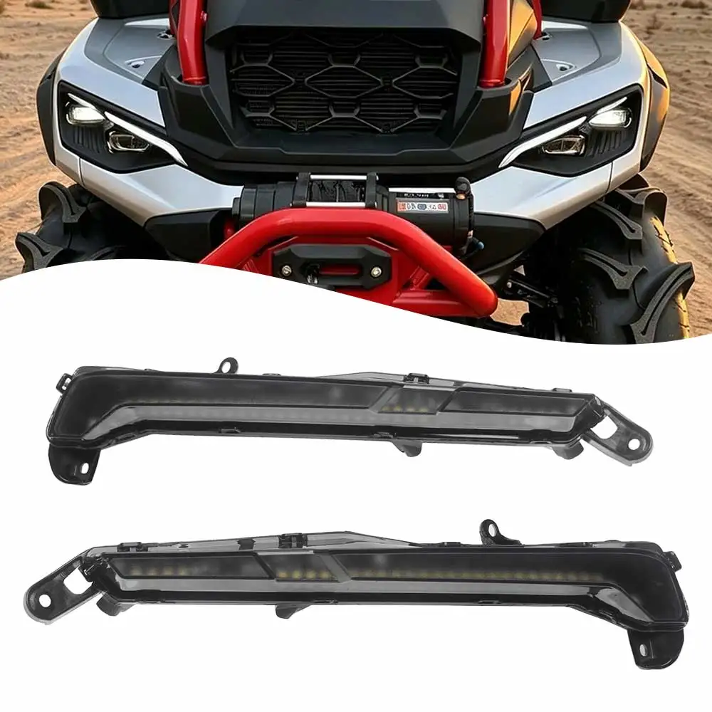 1Pair Front Bumper LED Front DRL Lamp UTV ATV Accessories For Can-Am Outlander MAX 1000R EFI XT /XTP/LTD 2025-2026 #710009355