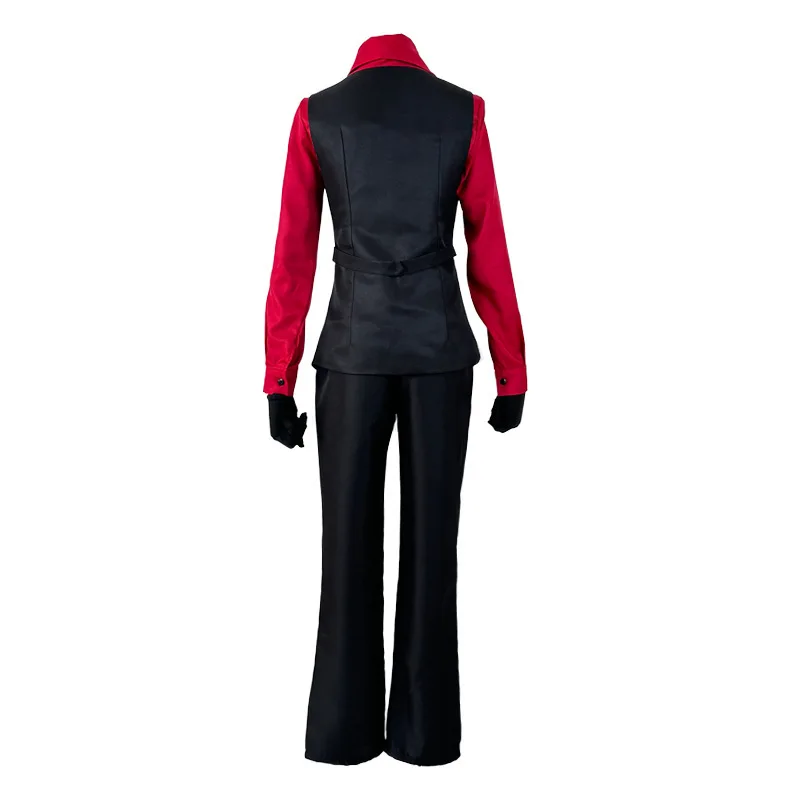 Anime Bungos Nakahara Chuuya Cosplay Costume Red Shirt Uniform Vest Hat Wig Nice Stitching cosplay outfits men Role play party view 4