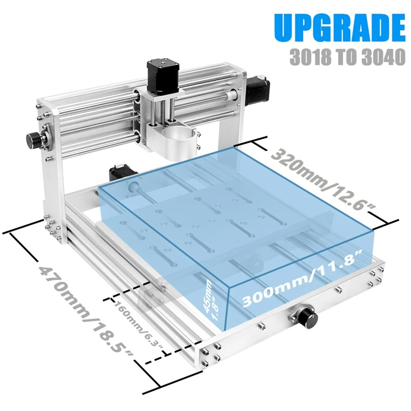 CNC 3018 Extension Kit Upgrade Kit 3018 To 3040 Compatible With CNC 3018 MAX Metal Engraving Milling Machine