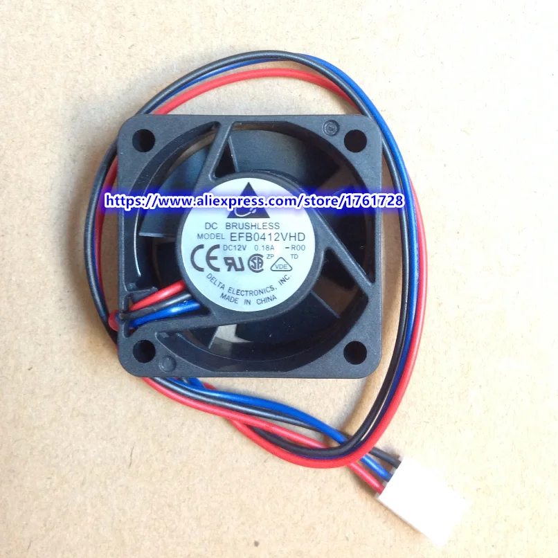 Original EFB0412VHD -ROO 4020 4cm exchanger cooling fan 12V 0.18A 3wires ~