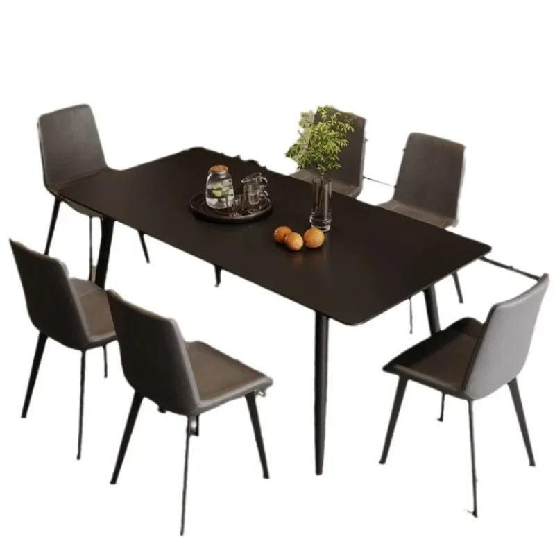 الحد الأدنى، بلاطة الصخور، طاولة الطعام والكراسي، مزيج، المنزل، الحديثة، الحد الأدنى #1