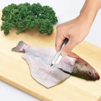 2 pezzi Pinze per lische di pesce Strumento di smontaggio Cucina Spennare piume di pollo Lische di pesce Strumento multifunzionale per la rimozione dei peli 10 best sales pinze per lische di pesce - №9