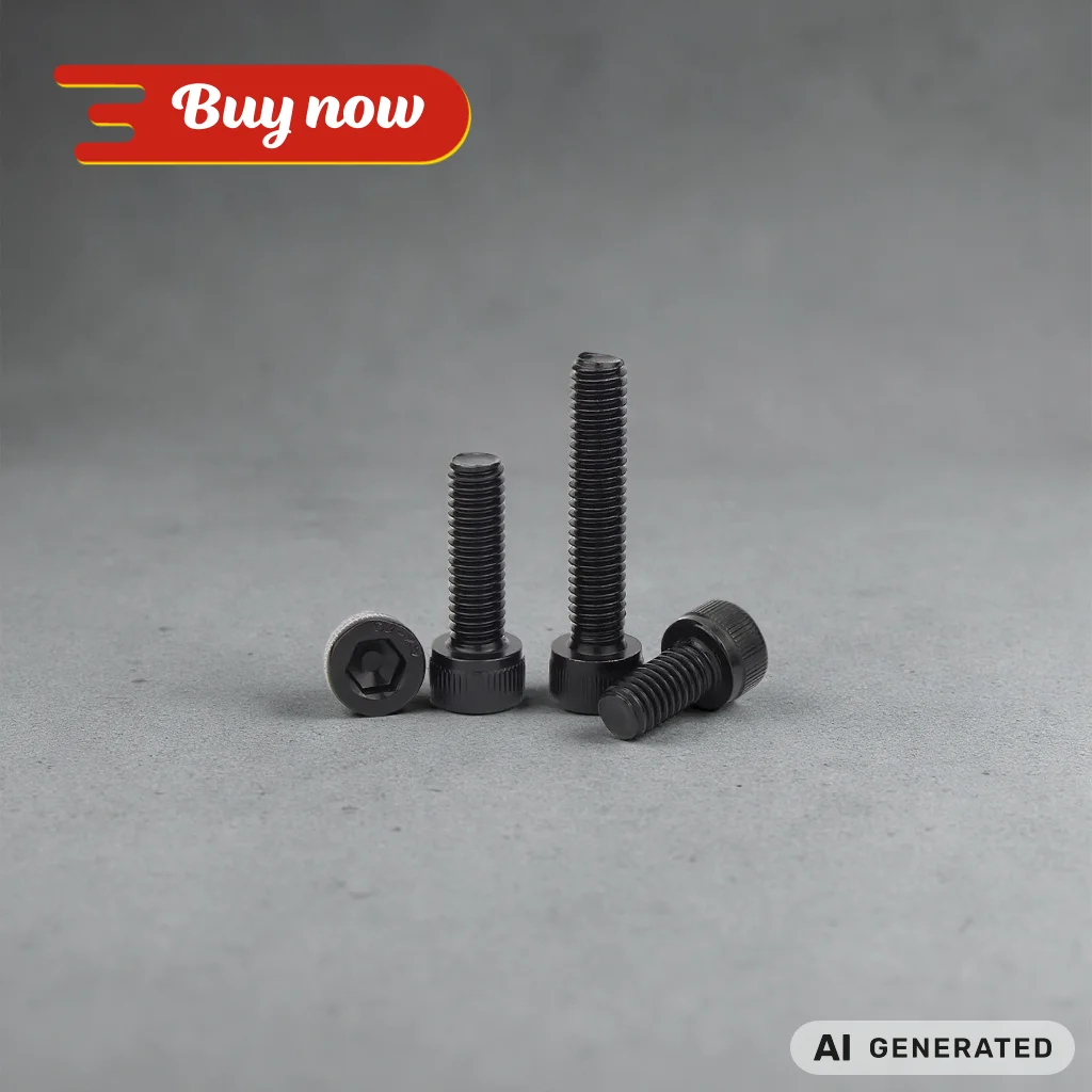 2/5/50pcs M1.6 M2 M2.5 M3 M4 M5 M6 M8 DIN912 Black Plating 304 A2 Stainless Steel Allen Hexagon Hex Socket Cap Head Screw Bolt