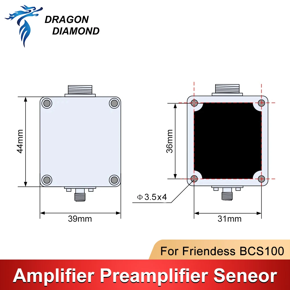 Dragon Diamond Amplifier Preamplifier Seneor pour chia ess, BCS100, FSCUT recommande, Contrmatérielle of Pride, Iec Raytools, WSX Laser Head