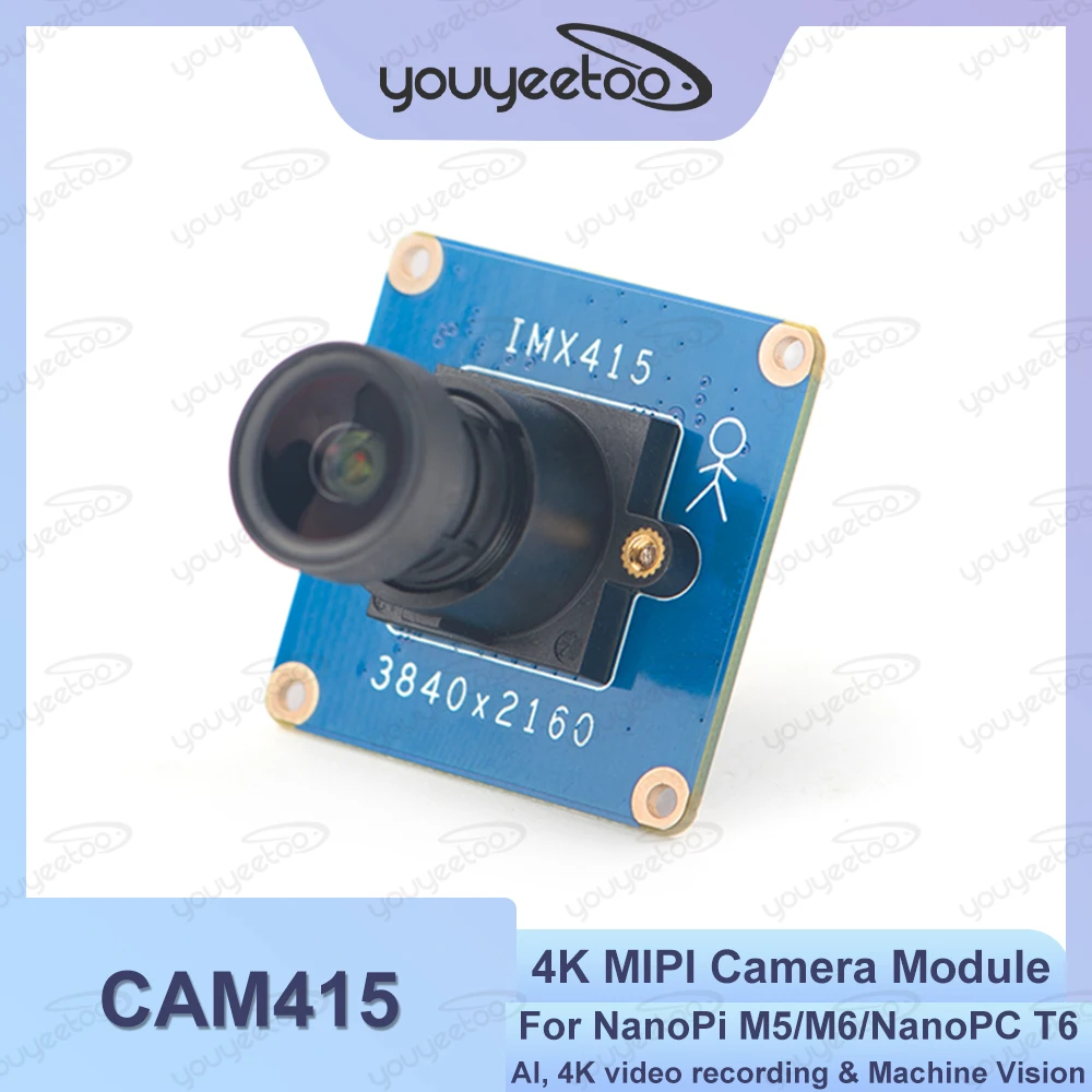 Модуль камеры 4K MIPl CAM415 8MP STARVIS IMX415 датчик lmage AI 4K видеозапись и машинное зрение для NanoPi M5/M6 NanoPC T6