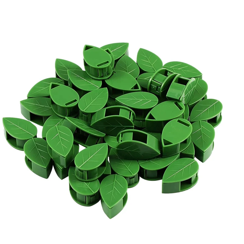 JFBL Hot 130Pcs Plant Climbing Wall Fixture Clip Leaf Shaped Plant Fixing Clip Invisible Wall Vine Fixing Clips For Plant Suppor