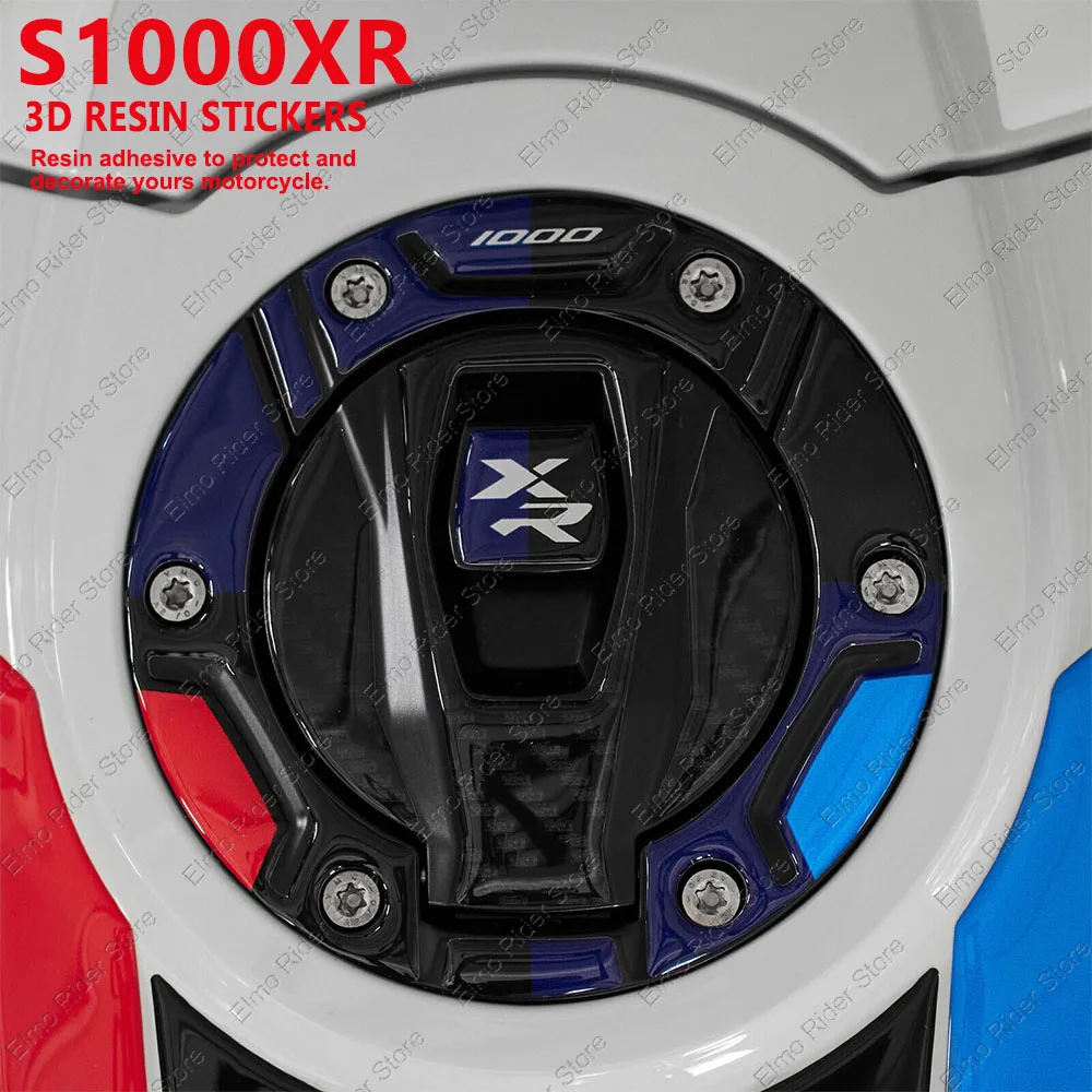 For BMW S1000XR 2024 Waterproof Scratch-Resistant 3D Gel Epoxy Resin Fuel Tank Pad Sticker