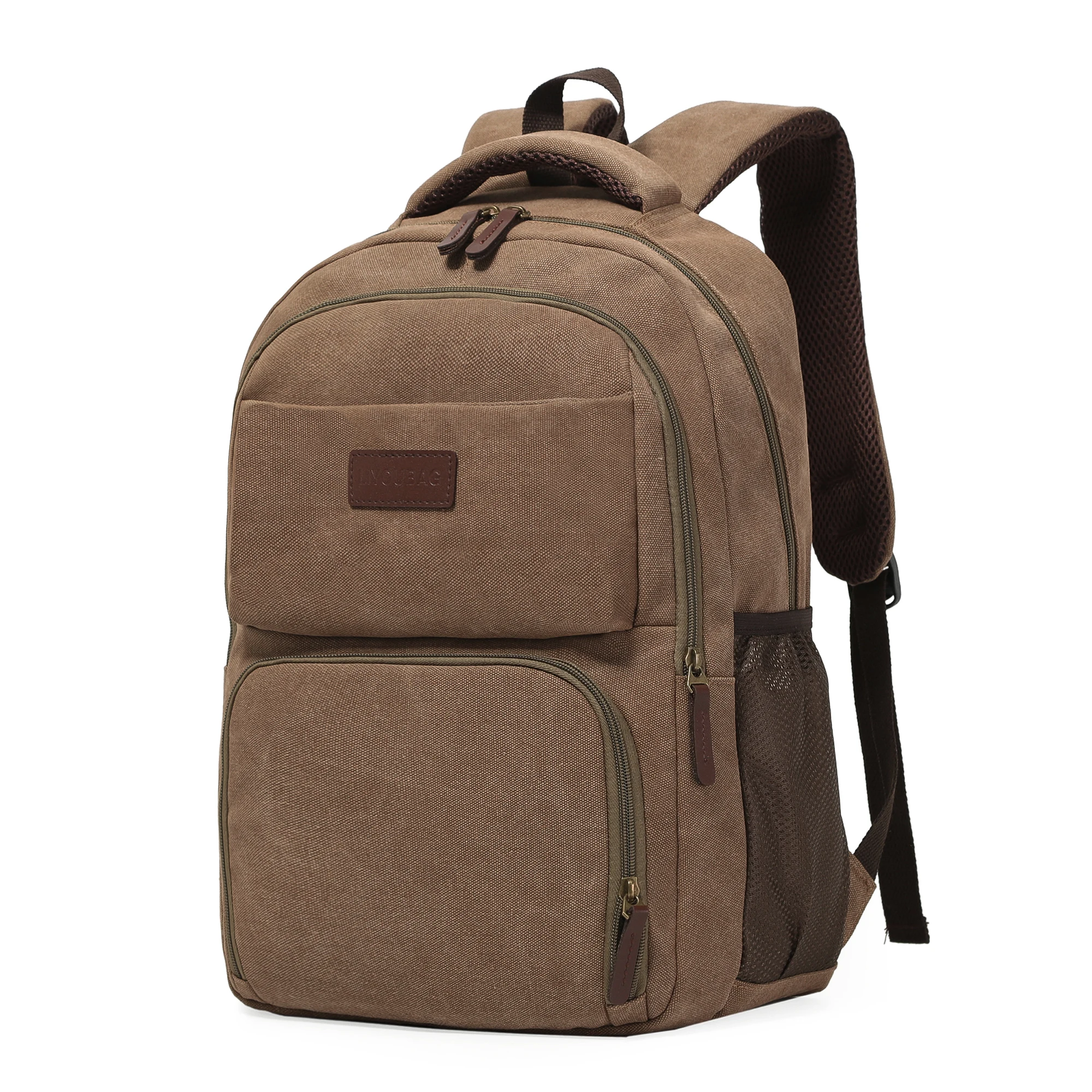 Men Canvas Backpack Male Laptop College Student School Bags for Teenager Vintage Mochila Casual Rucksack Travel Daypack