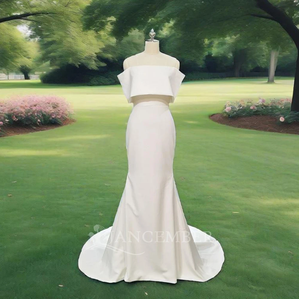 

Customized Off Shoulder Wedding Dresses Sleeveless Wedding Dress Boho Mermaid Brush Train Lace Wedding Dress платье белое