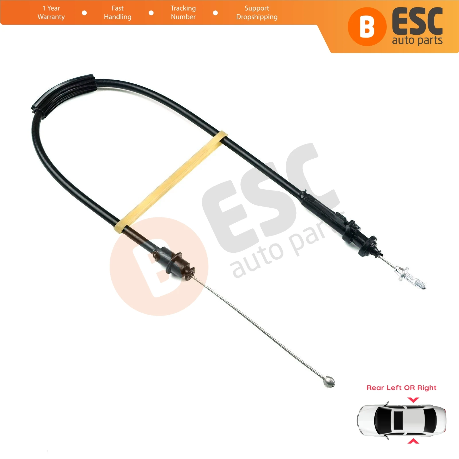 EDP665 Outer Door Lock Release Locking Latch Bowden Cable Rear Left or Right Door for VW Passat B6 B7 2005-2015 CC 3C0837017B