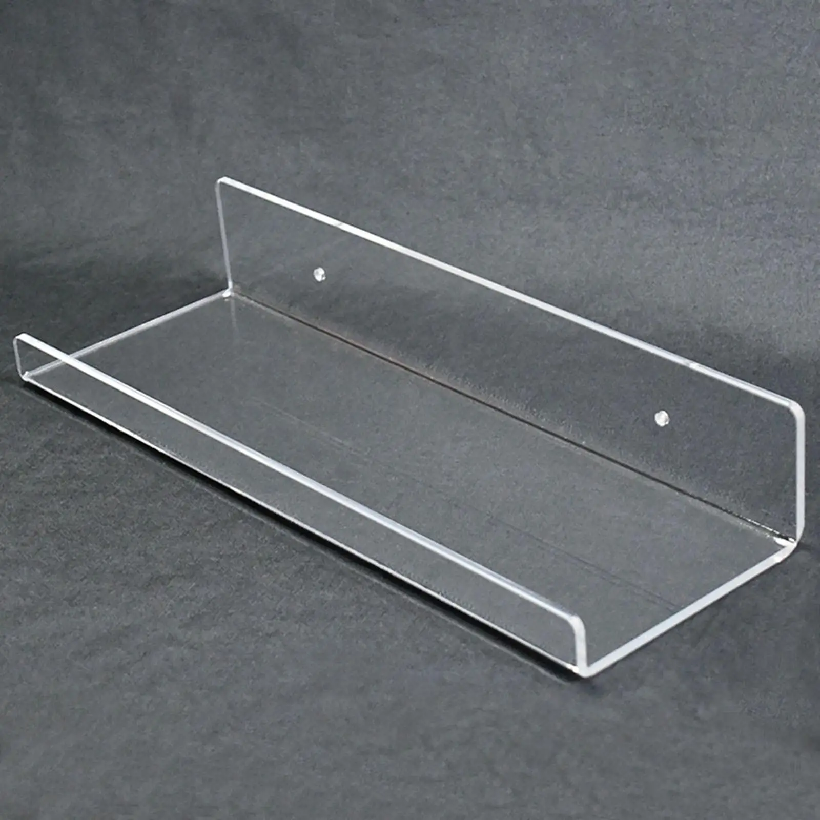 Acrylic Wall Shelf Floating Clear Storage Rack Organizer Display Bookshelf for Bedroom Bathroom Spice Rack