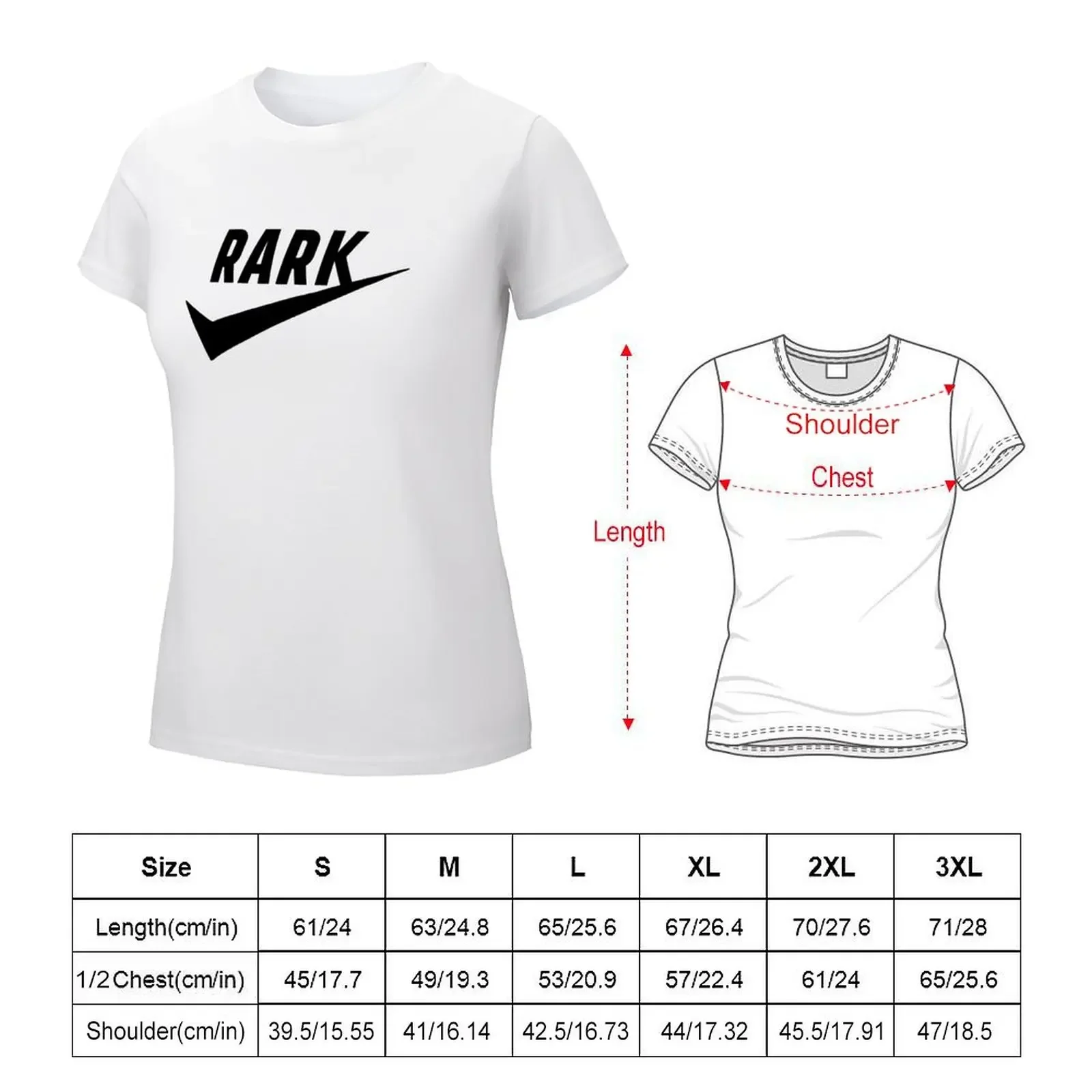 Rark like rark! Stath lets flats T-shirt summer tops oversized Women's t-shirt