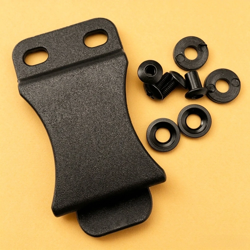 Replacement Kydex Holster Belt Clip, Complete Mounting Screw Hardware Kit For Outdoor Knife Scabbard Waist Carry Accessory