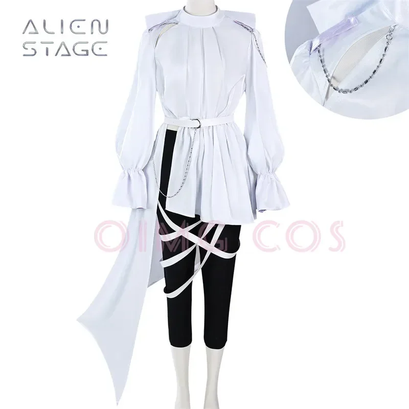 

Alien Stage Luca Cosplay Costume Uniform Jacquard Anime Fabric Chinese Style Halloween Costumes for Women Game