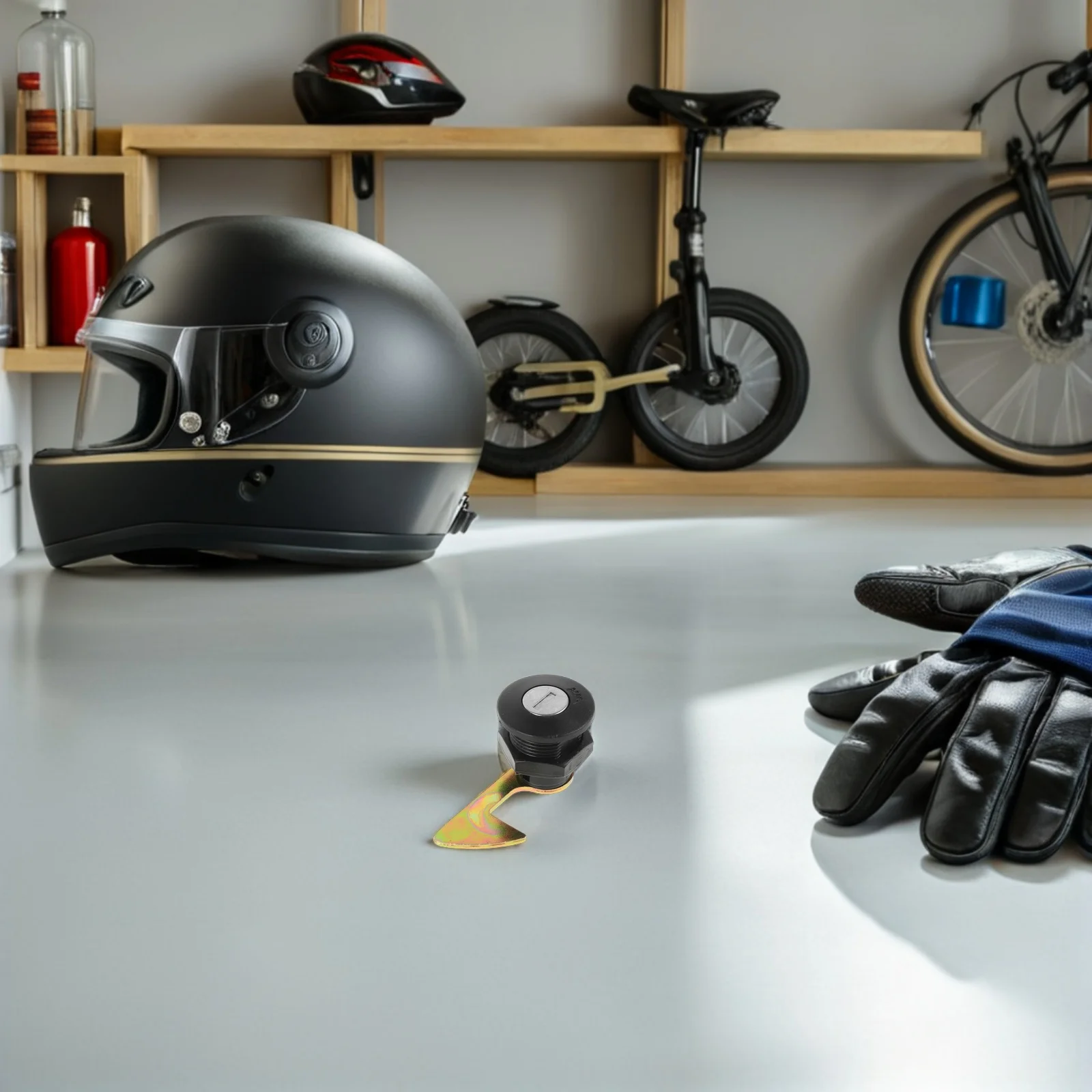 

2Set Electric Scooter Tail Lock Zinc Alloy Rear Trunk Lock Set Motorcycle Storage Security Keys Motorbike Parts and Accessories