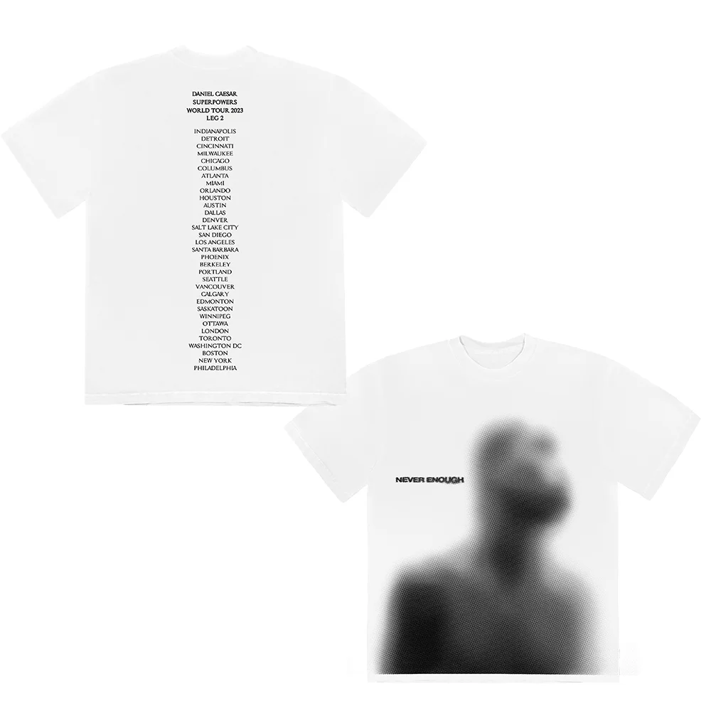 Daniel Caesar Tour Blur TEE 3D Merch Harajuku Womens summer Tshirt 3D Short Sleeve Tops T-Shirt