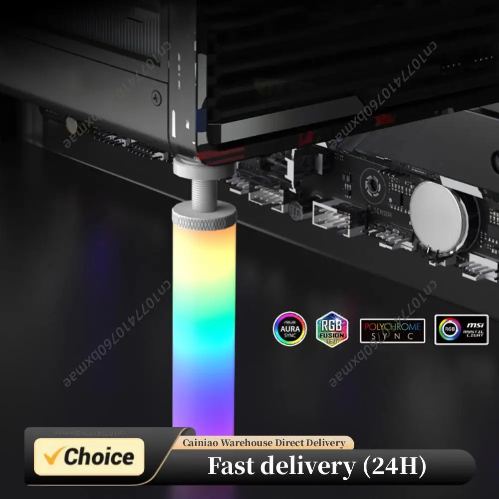 

Регулируемая телескопическая подставка для видеокарты 5V 3Pin ARGB, поворотный кронштейн для графического процессора из алюминиевого сплава, аксессуар для настольного ПК