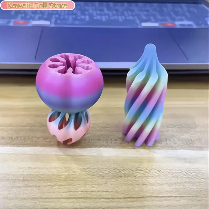 3D プリントひょうたんおもちゃアクティビティギアボールストレスと不安を軽減柔軟なそわそわおもちゃクリエイティブ指先スピナー子供大人のため