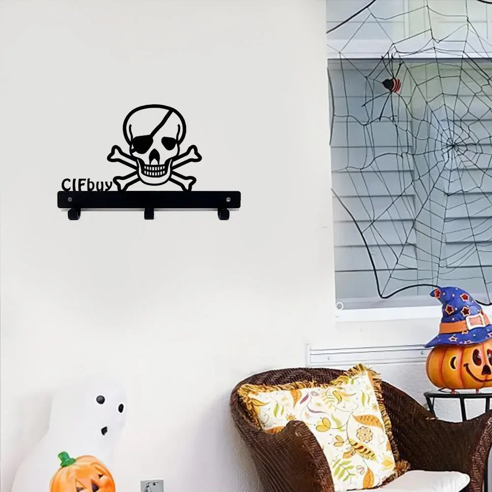 Splendid 1pcs Spooky Metal Hook and Majestic Rack Feature – A Grand Halloween Horror Splendor