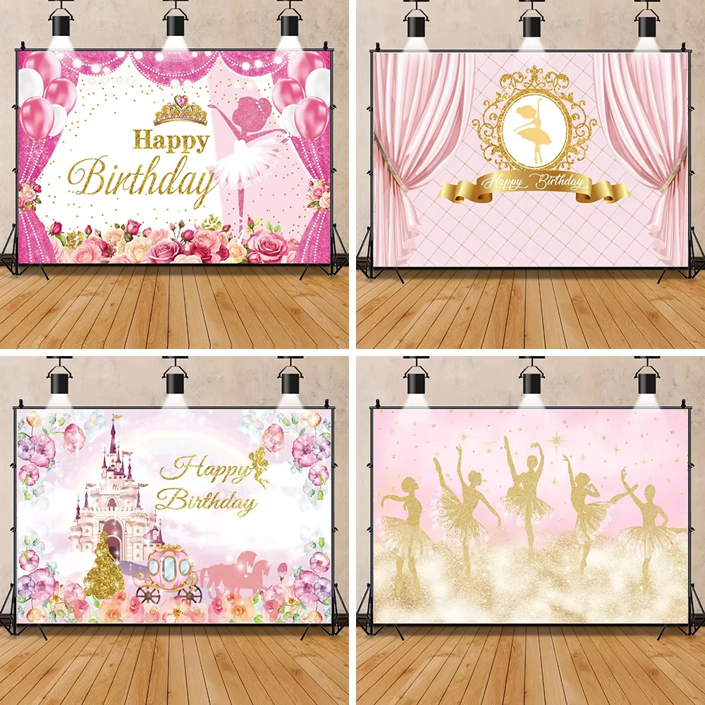 Laeacco วันเกิดปาร์ตี้ดวงจันทร์ดาวใต้ทะเลนักเต้นบัลเล่ต์ดาวเจ้าหญิงเด็กผู้หญิง photozone ฉากหลังแรกเกิดอุปกรณ์ประกอบฉาก