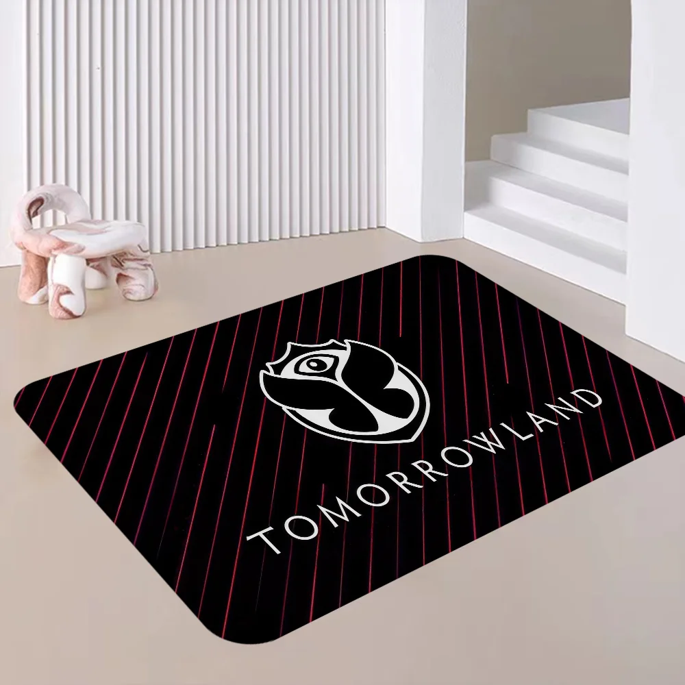 Tomorrowland Music Logo Entrance Door Mat Nordic Style Bedroom Living Room Doormat Home Balcony Anti-Slip Modern Home Decor