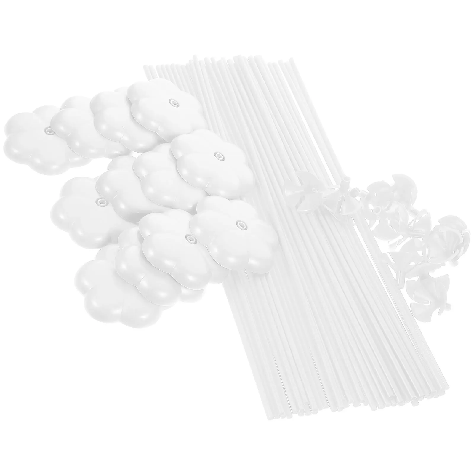 

50 Pcs Decorations Balloon Base Banquet Balloons Birthday Plastic Sticks Holder Party Table Stands