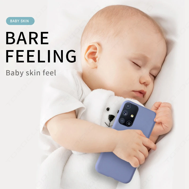 A71 M21 M31 M31S M51 Liquid Silicone Case A13 A33 A53 A52S A73 M52 For Samsung Galaxy  a12 a22 a32 a52 a72 m32 A23 A50 A54 M22 - náhled 2