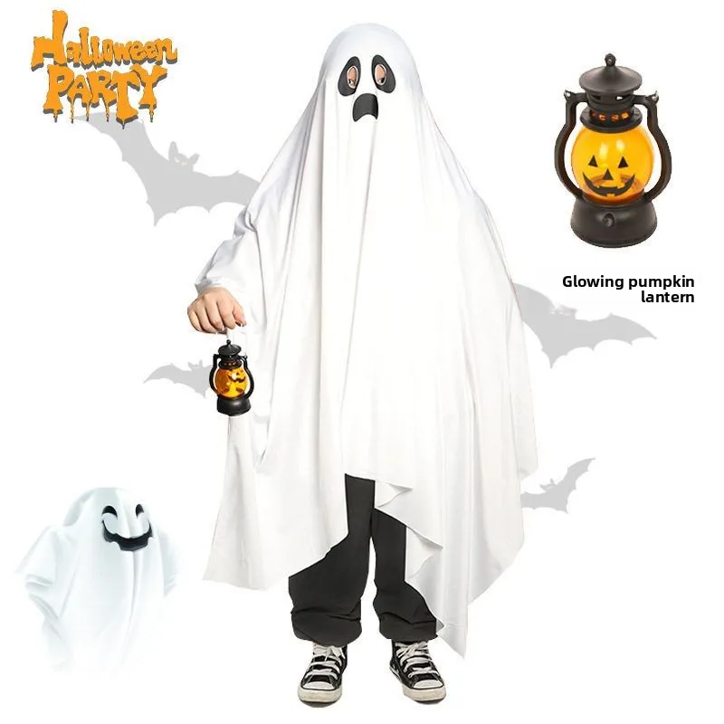 

loween Children's Costume Boys' Death Clothes Terrifng Cosplay Garb Ghost Robe Cosplay Suit for Kids
