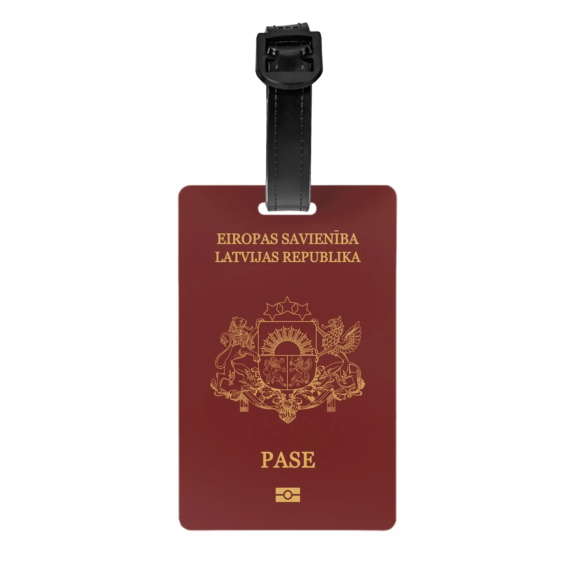 Custom Latvia passport Luggage Tag With Name Card  Privacy Cover ID Label for Travel Bag Suitcase