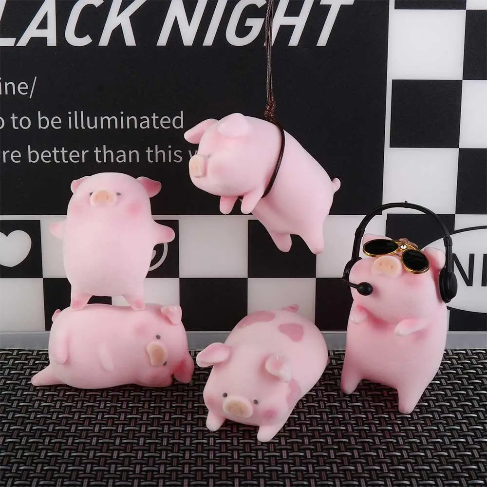 Accessories Cute Dashboard Car Decoration Funny Toys Car Pendant Pink Pigger Ornament Pig Car Decoration Lucky Piggy Hanging