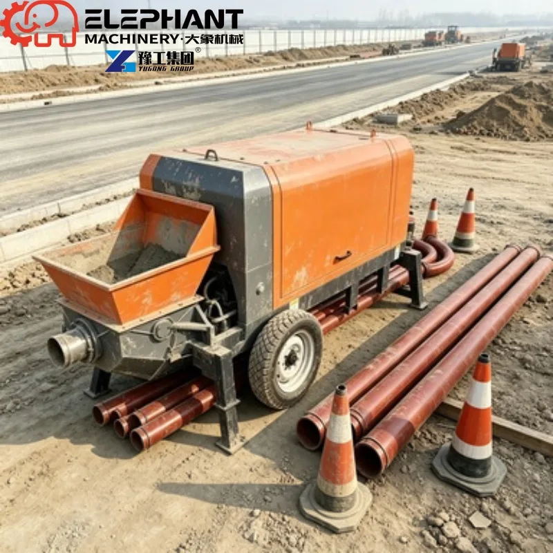 Concrete Pump Cement Transfer Pump Machine Portable Concrete Delivery Pump For Construction Site Concrete Transfer