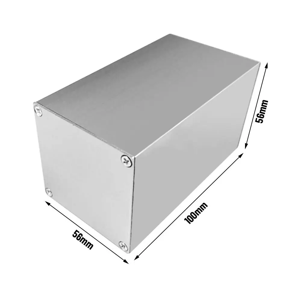 Board Shell Instrument Housing Aluminium Enclosure Case DIY Mini Electronic Component Project Box Power Case 100*56*56mm