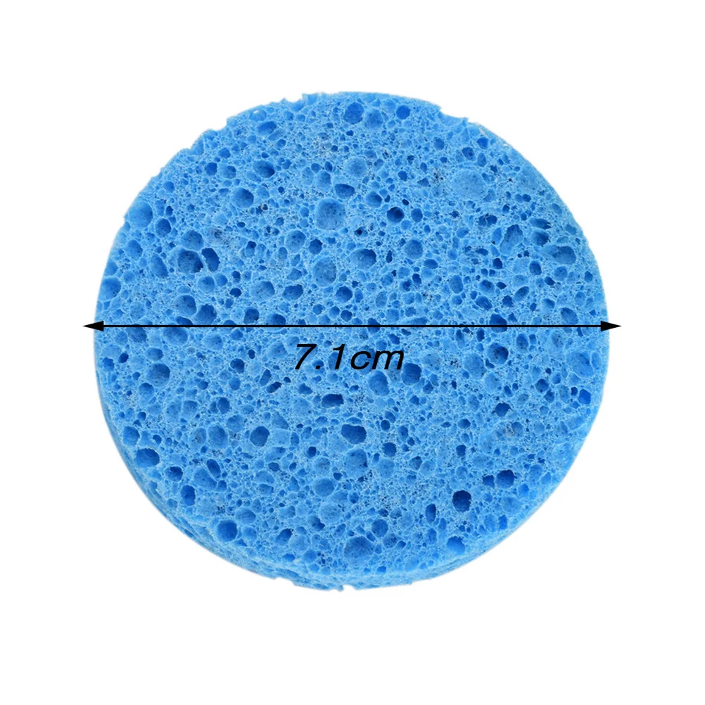 Spugne per il viso in spugna per trucco rotonde pulite da 10 pezzi per la pulizia e la pulizia esfoliante