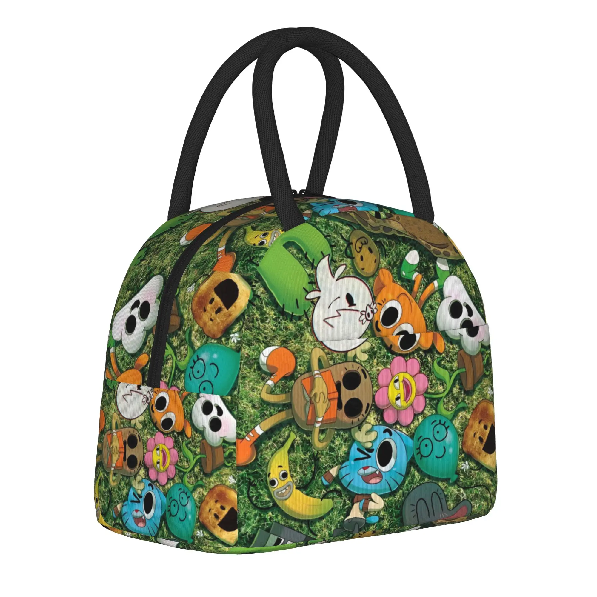 The Amazing World of Gumballs Thermal Insulated Lunch Bag for Picnic  Portable Food Bags Men Women Thermal Cooler Lunch Boxes