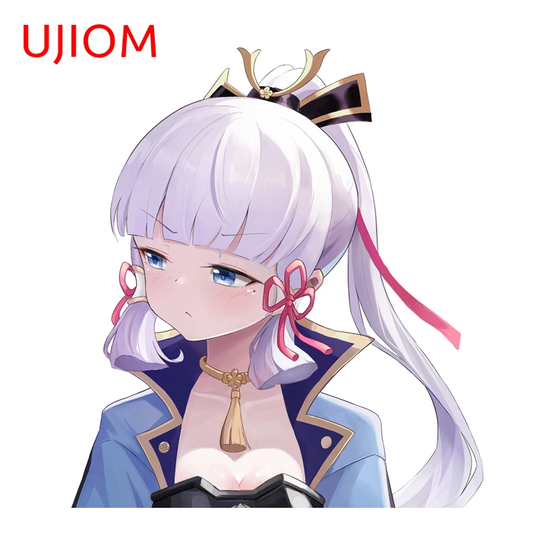 UJIOM Kamisato Ayaka Genshin Impact Pretty Graphics Wall Sticker Pussy Wagon Silhouette Style Decal Cupboard Vestibulec Decor
