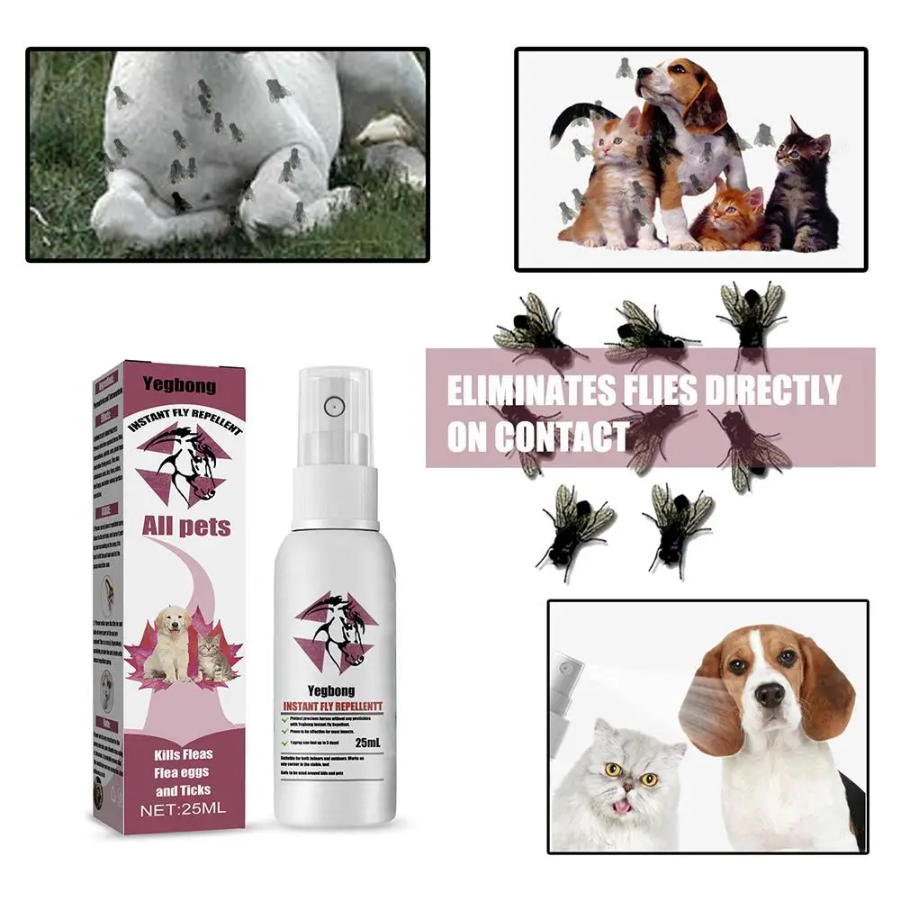 Pet Fur Spray Fleas Tick And Mosquitoes Spray For Dogs Cats And Home Fleas Treatments For Dogs And Home Fleas Killers Sooth S1Z7