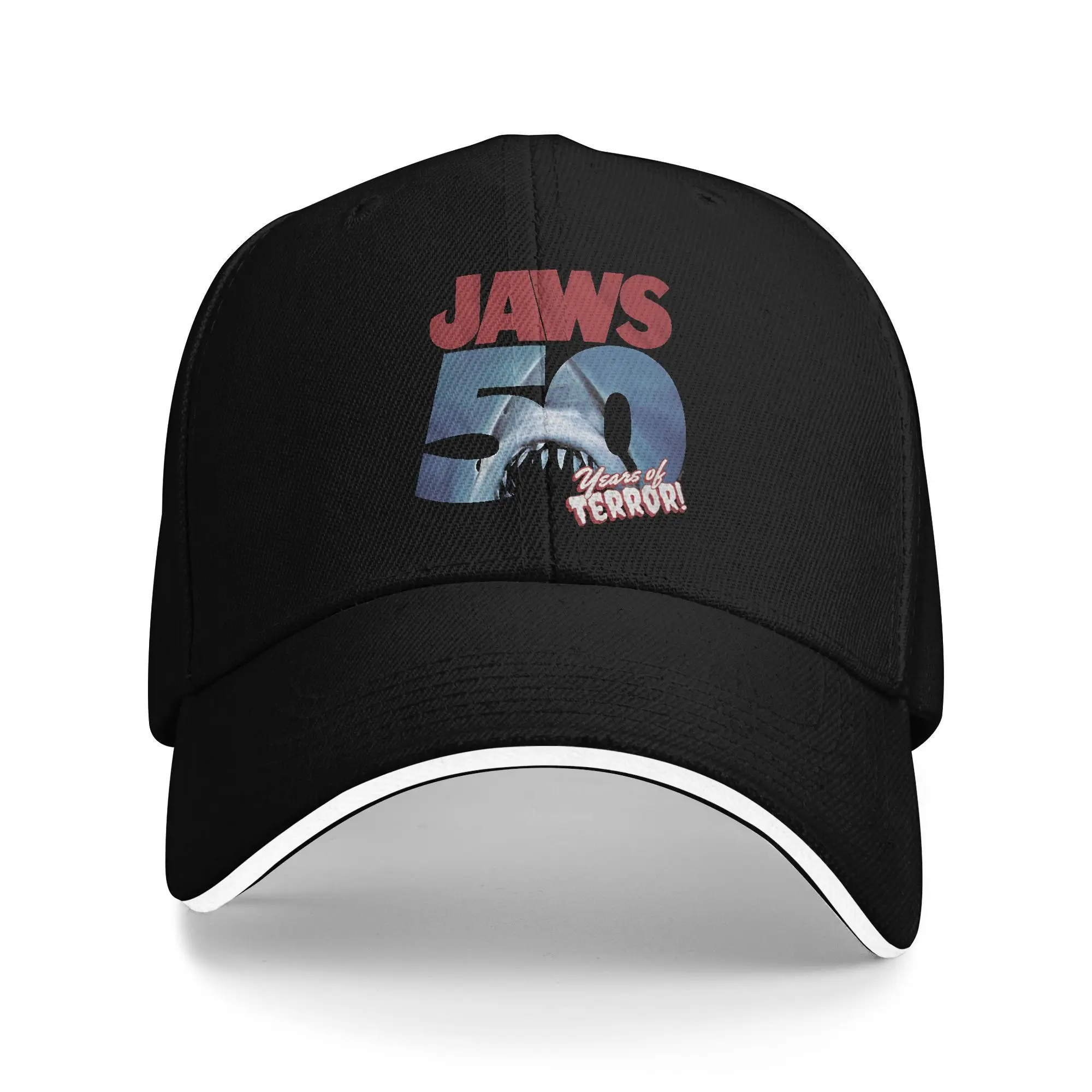 

Бейсбольные кепки Jaws из фильма «50th Anniversary», классическая каскетка для унисекс, повседневная одежда, подарок