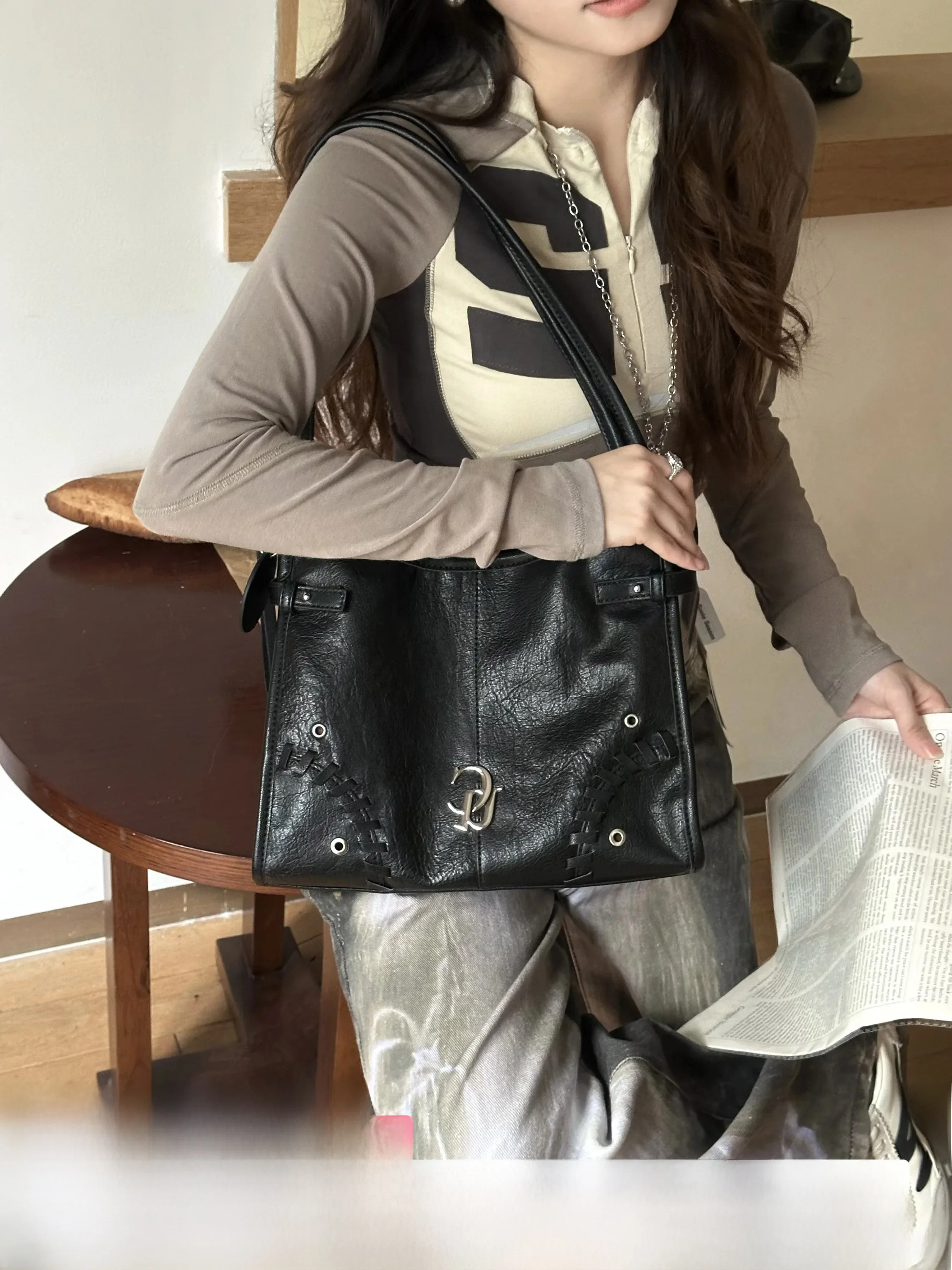 Cultivator Original Design Commuter Tote Bag Retro Korean Style Versatile Handbag Shoulder Bag Handheld Bag 2026 New