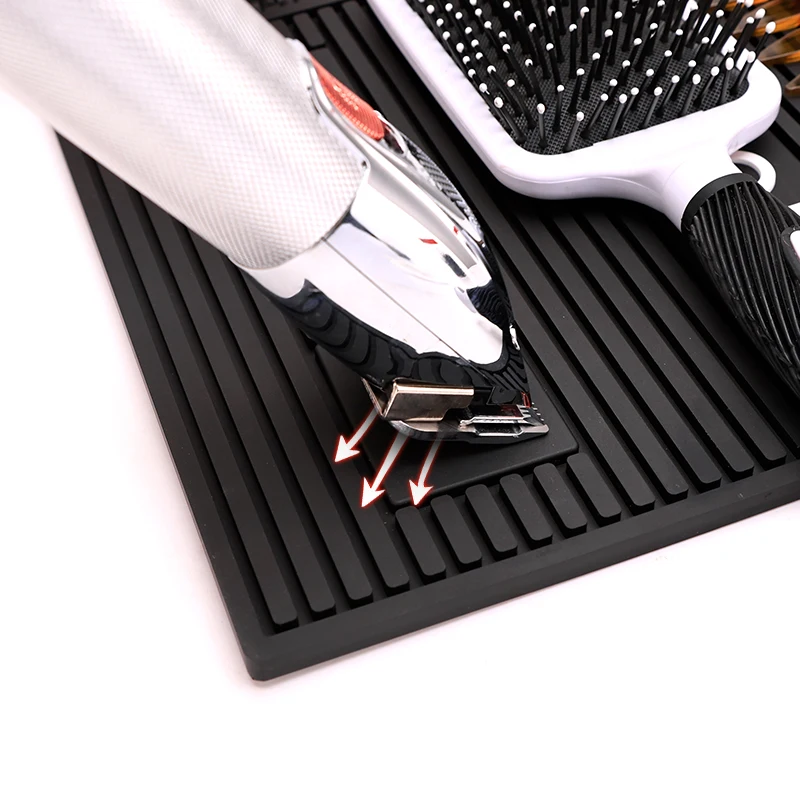 Barbertop Anti-Skid Magnetic Silicone Pad Hairdresser Tools Clippers Display Pad  Haircut Scissors Comb Mat Barber Accessories