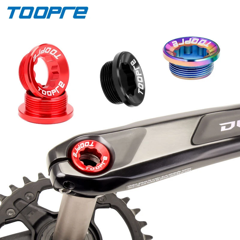 TOOPRE Mountain Bike Aluminum Alloy Screw MTB Integrated Chainwheel Torx Crank Cover M20 Bolt For XT/XTR/SLX/DEORE