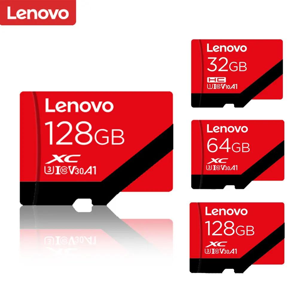 

Lenovo Micro SD Card 32GB 64GB 128GB Class 10 High Speed TF Memory Card for Phone Computer Camera