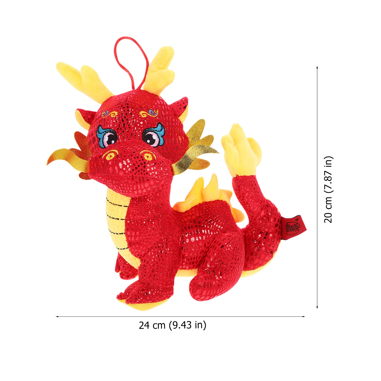 Adorable Animal en peluche Dragon chinois pour enfants, cadeau de vacances, ornement décoratif pour la maison