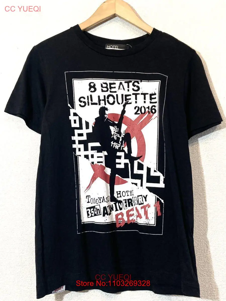 Hotei Tomoyasu Band T-Shirt 35Th Anniversary Model Back Print Black