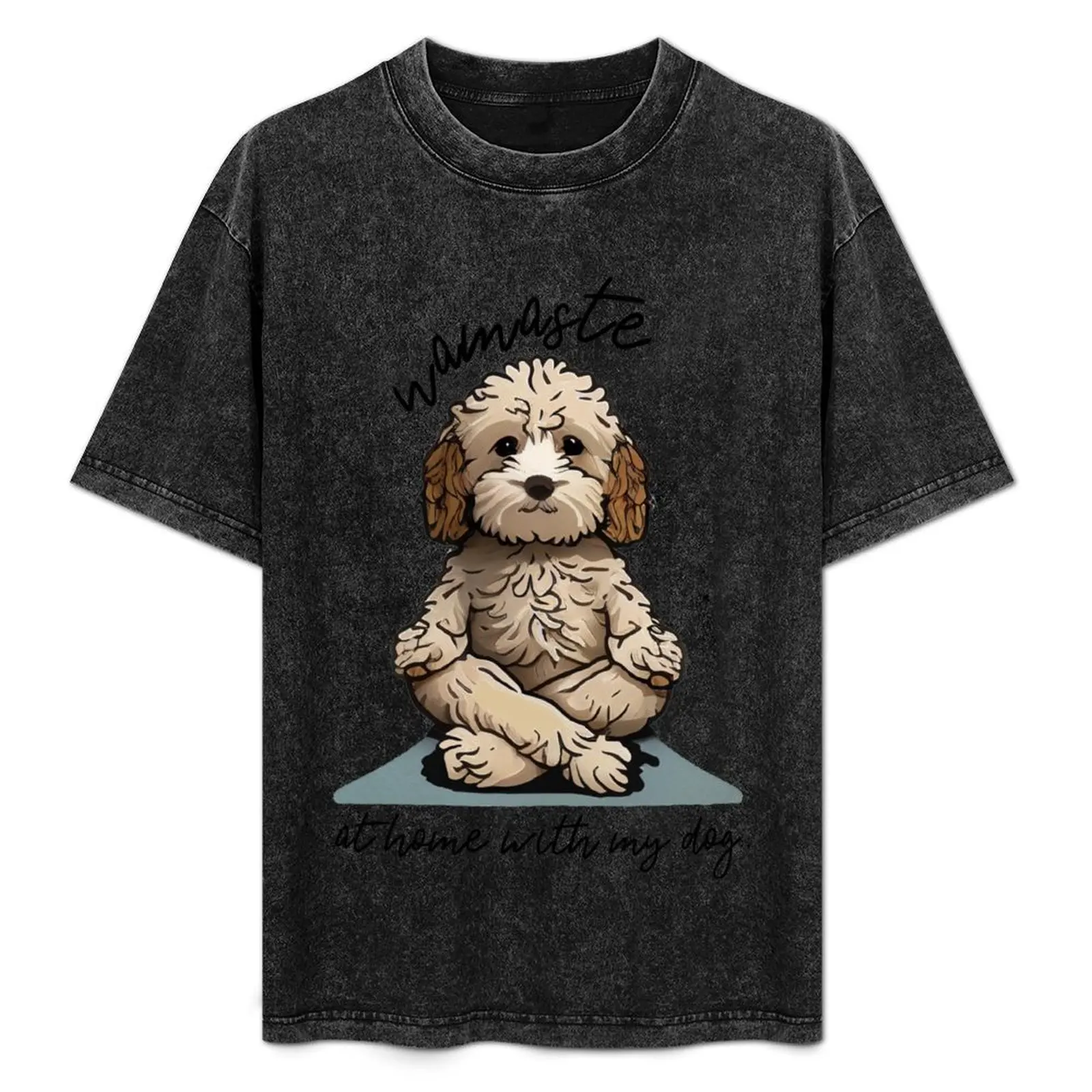 Namaste Home With My Dog T-Shirt for a boy tops baggy shirts tee shirts for men