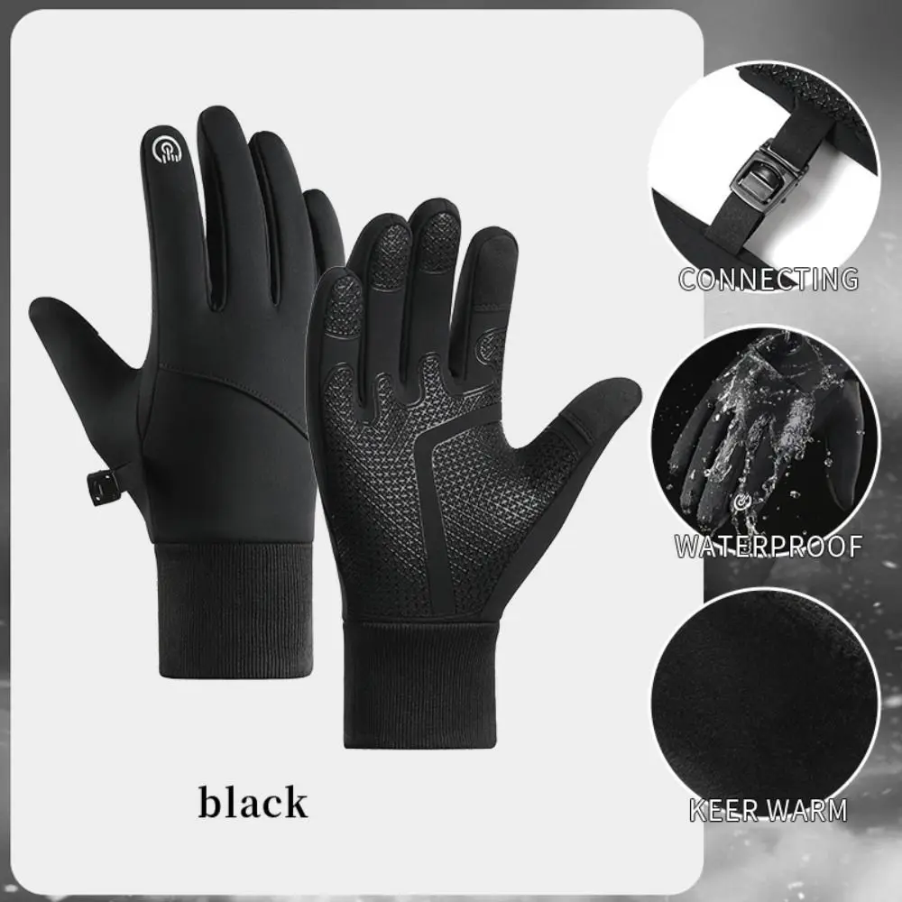 

Multifunction Warm Winter Gloves Touchscreen Ultralight Sports Mittens Thicken Waterproof Outdoor Riding Mittens Running