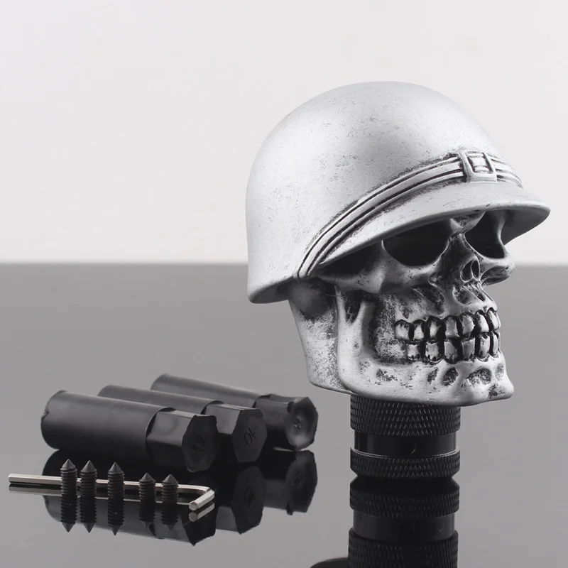 Skull Hat Universal Car Gear Shift Knob Stick Manual Transmission Gear Shifter Gear Head Knob Auto Coupe SUV Hatchback